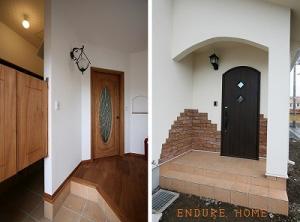 土間収納は、来客者に中が見えないように
配慮して造りました◎