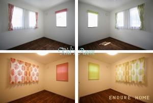 子供部屋はカーテンの柄を楽しんで
ポップな雰囲気に!(^^)!