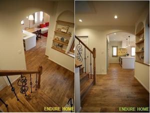 玄関ホールも広々、飾り棚とアイアン手摺が良いですねぇ＾＾