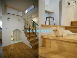 中2階下のスペースはなんと猫ちゃんのお部屋(*^^)こちらのお宅は猫ちゃんのための工夫がたくさん♪